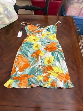 Astr Multicolor Smocked Top with Pastel Blue and Green